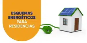 casa generando electricidad con panel solar